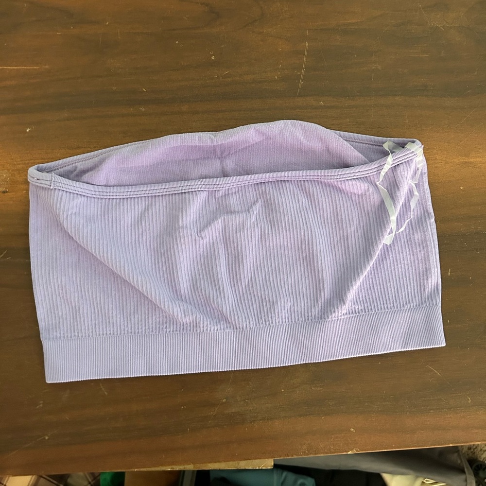 PacSun Light Purple Ribbed Top - Picture 2 of 3